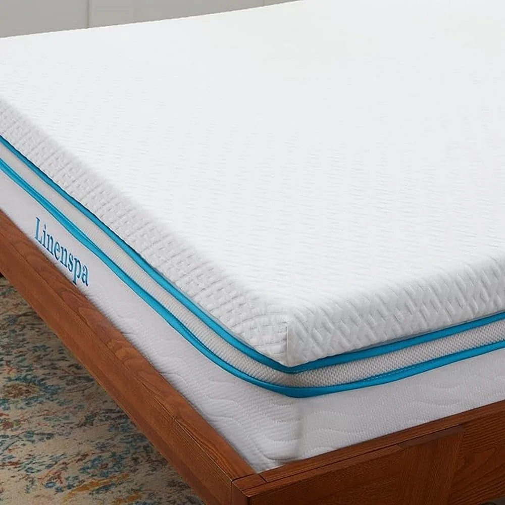 Linenspa 2-inch gel memory foam mattress topper, Twin XL